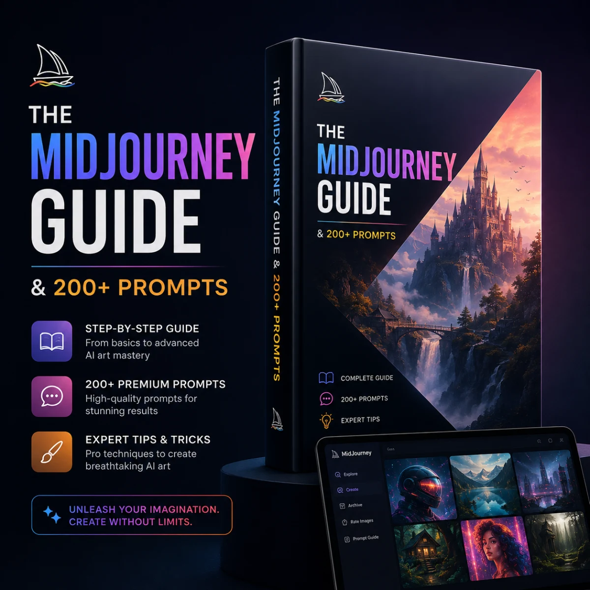 The MidJourney Guide + 200+ Premium Prompts